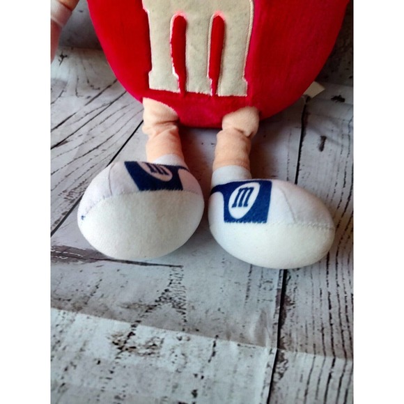 Vintage 1987 M&M's Mars Inc Fun Friend Red M&M Plush Stuffed 12” Toy no tags - Picture 3 of 7
